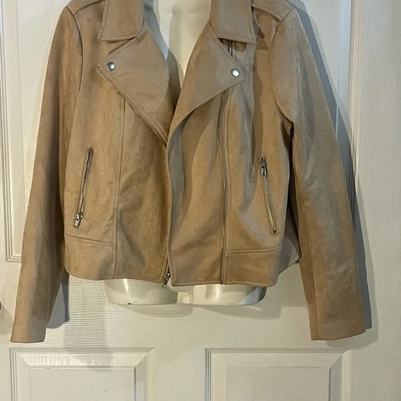 BB Dakota Light Brown Leather Jacket - Picture 2 of 12